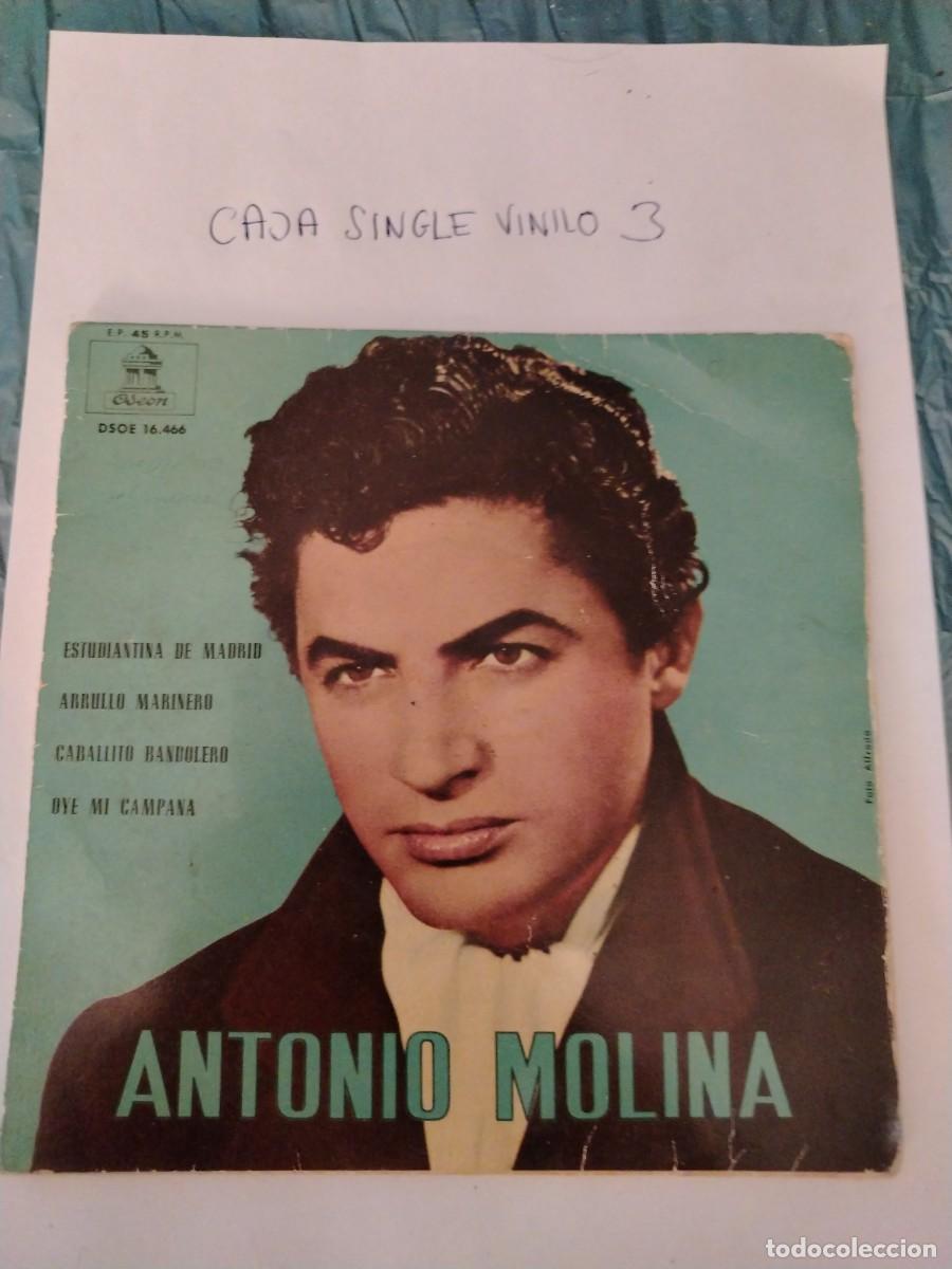 Discos de vinilo: Single vinilo Antonio Molina, estudiantina de Madrid, caballito bandolero