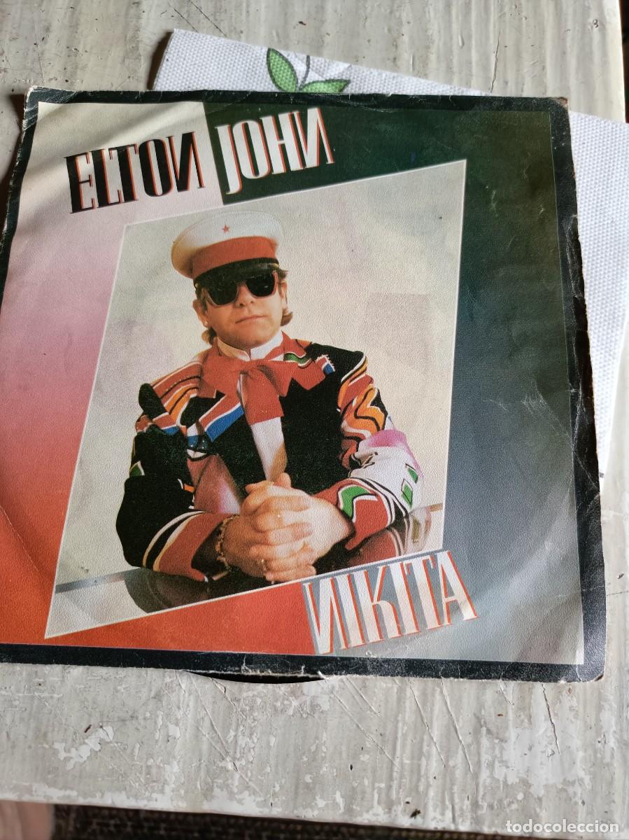 Discos de vinilo: ELTON JOHN - NIKITA - THE MAN WHO NEVER DIED