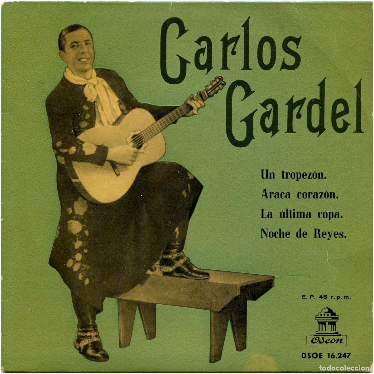 Discos de vinilo: Carlos Gardel - Un tropez&oacute;n - EP Spain 1958 - Odeon DSOE 16.247 - VG+/VG+