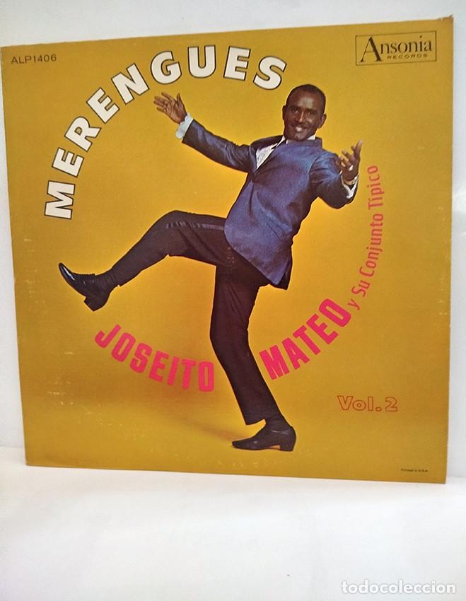 Discos de vinilo: Joseito Mateo con su conjunto t&iacute;pico. Merengues. Rep&uacute;blica Dominicana