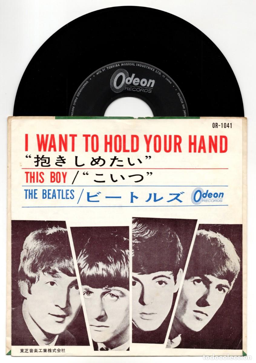 Discos de vinilo: THE BEATLES I Want To Hold Your Hand 1964 Original Japan Single Odeon OR-1041 Japon