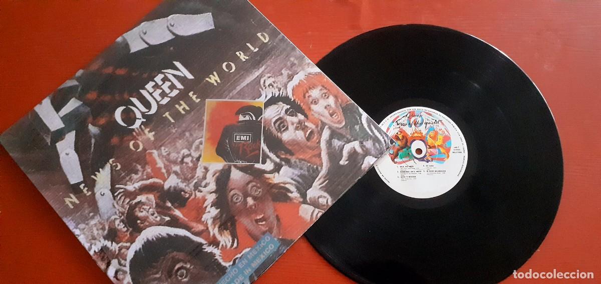 Discos de vinilo: Queen-News of the World-LP Mexico Ultrarare Cover-EMI 1977