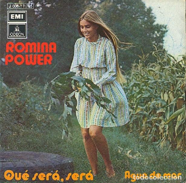 Discos de vinilo: Romina Power &ndash; Que ser&aacute;, ser&aacute;; Agua de mar &ndash; ODEON 17.795 &ndash; 1971