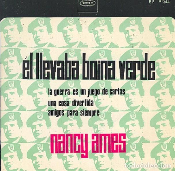 Discos de vinilo: Nancy Ames &ndash; &Eacute;l llevaba boina verde; Una cosa divertida; Amigos para siempre + 1 &ndash; EPIC 9044 &ndash; 1966