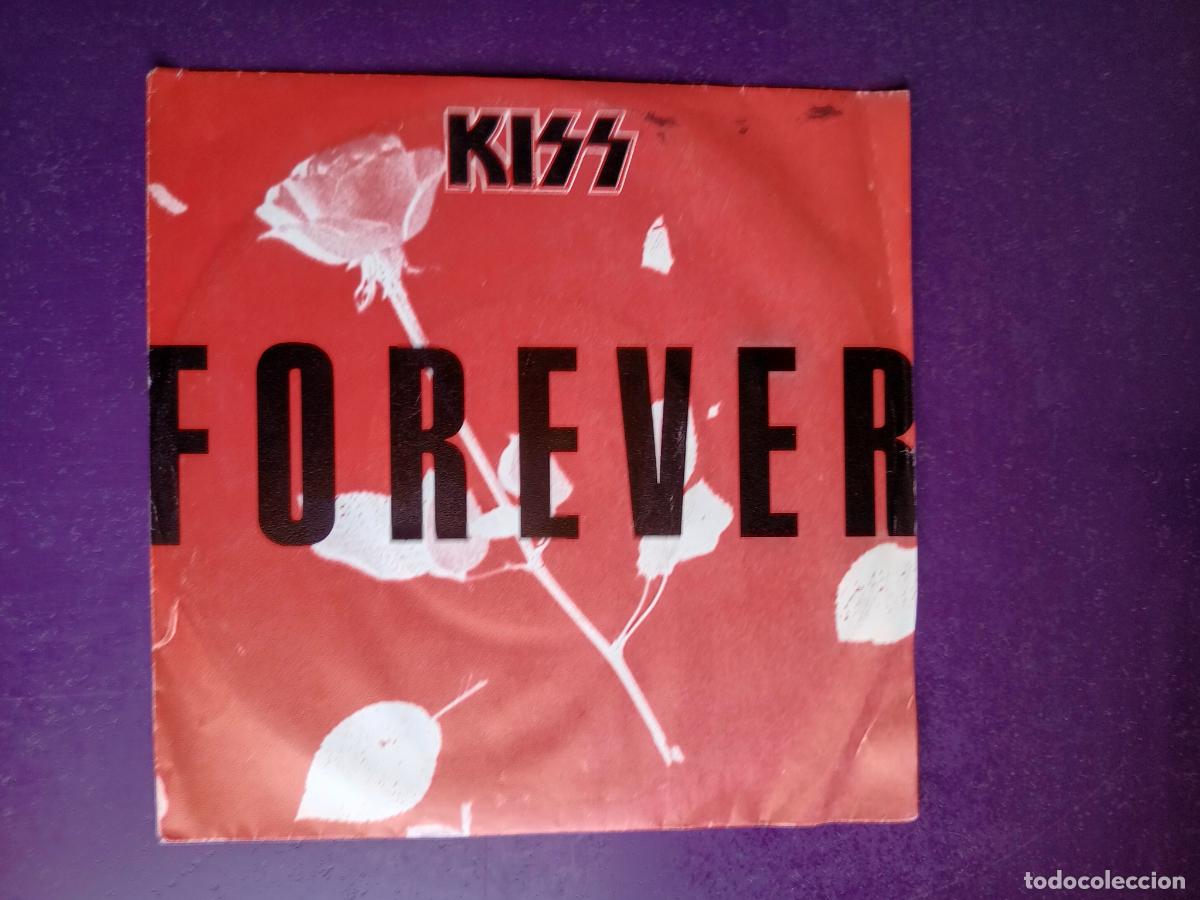 Discos de vinilo: Kiss &ndash; Forever - SG VERTIGO 1990 - POCO USO EN VINILO - HARD ROCK