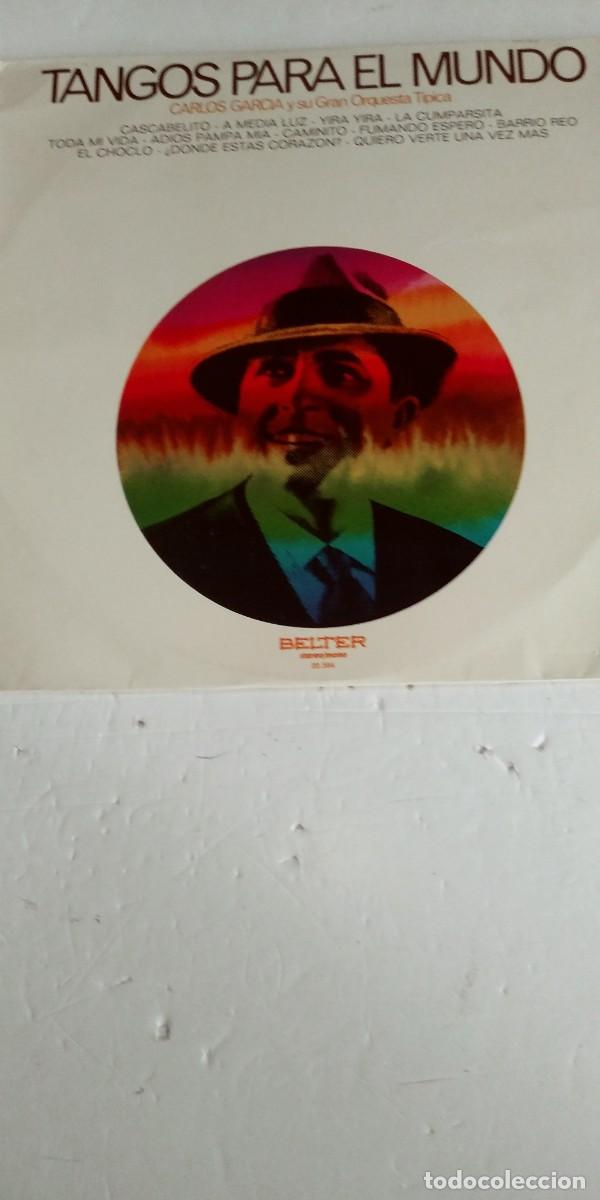 Discos de vinilo: Tangos para el mundo Carlos Garc&iacute;a y su Gran Orquesta T&iacute;pica