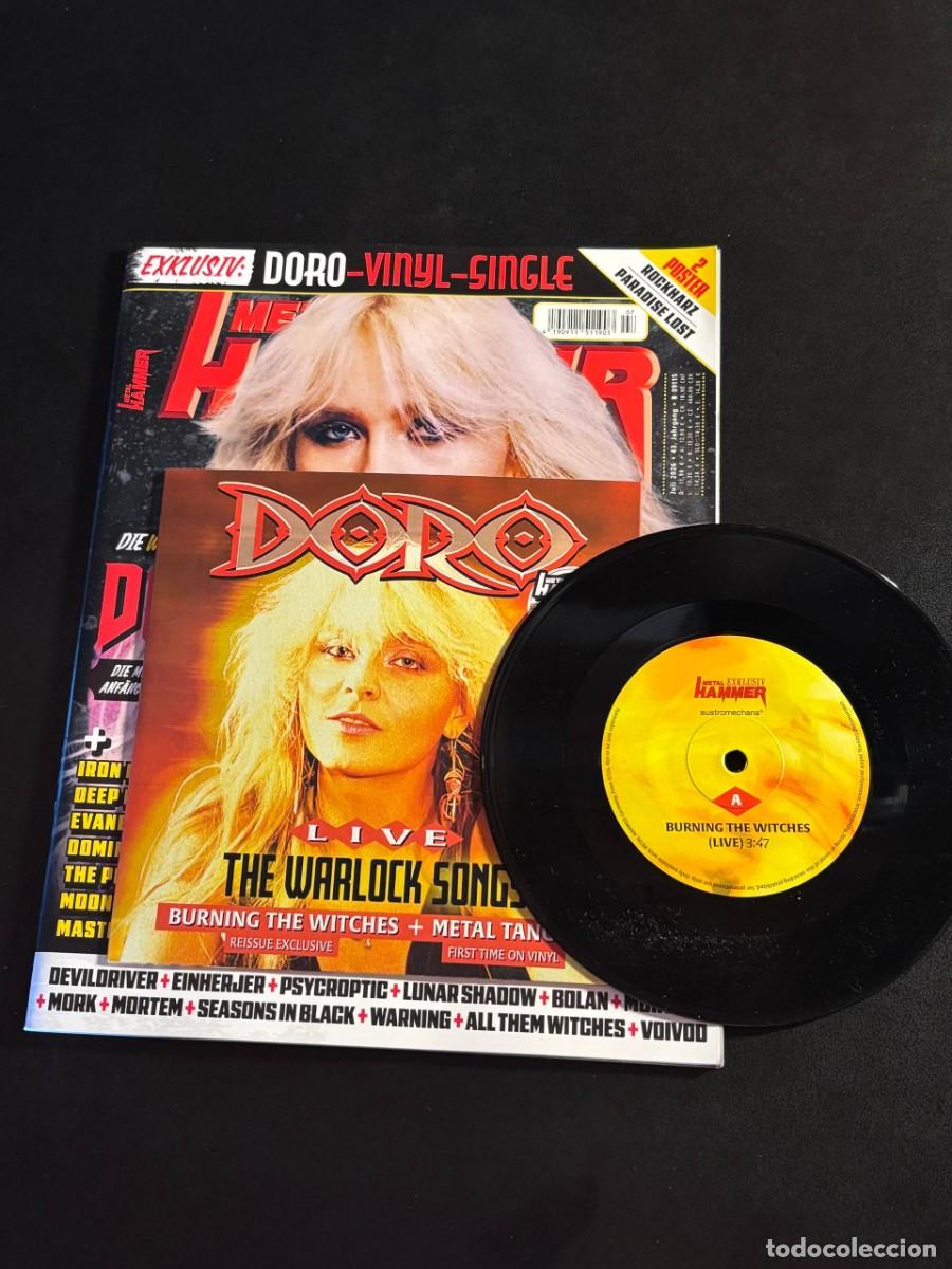 Discos de vinilo: Doro Live The Warlock Songs Disco de vinilo + revista EP 7&rdquo; heavy metal pesch