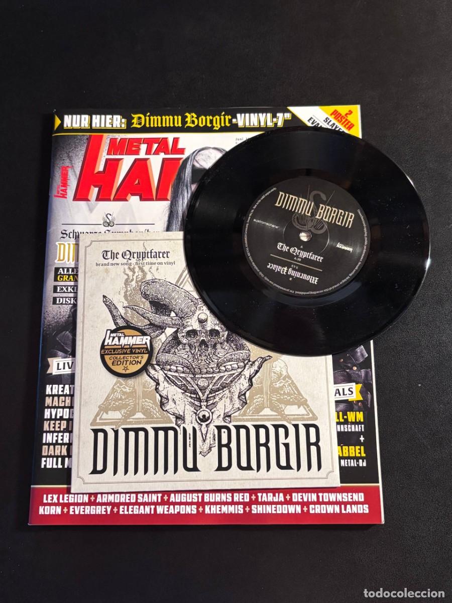Discos de vinilo: Dimmu Borgir The Qryptfarer / Mourning Palace Disco de vinilo + revista EP 7&rdquo; black metal Grand Serp