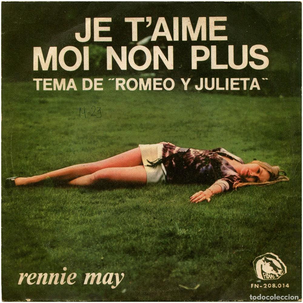 Vinyl-Schallplatten: Rennie May - Je t'aime... moi non plus (Gainsbourg) - SG Spain 1966 - Fidias FN-208.014 - VG/VG+