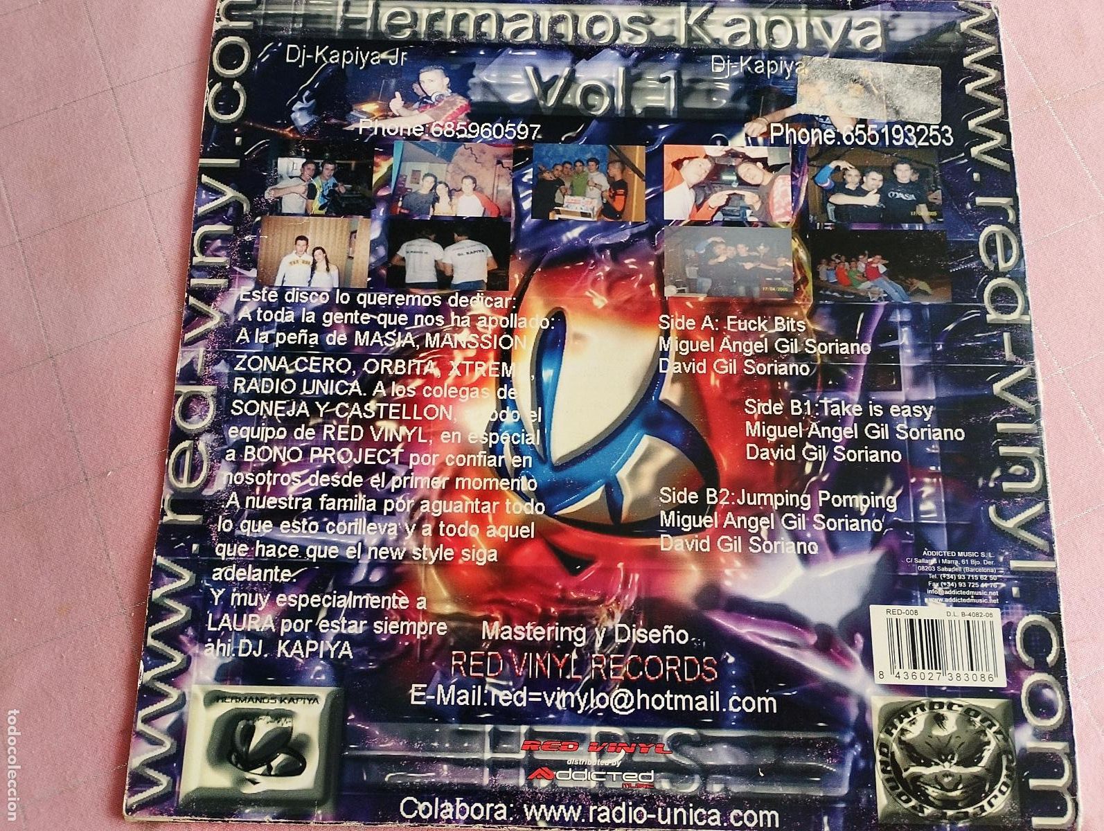 Discos de vinilo: Hermanos Kapiya &ndash; Vol. 1 - Fuck Bits, 2006 Hard House - Foto 2