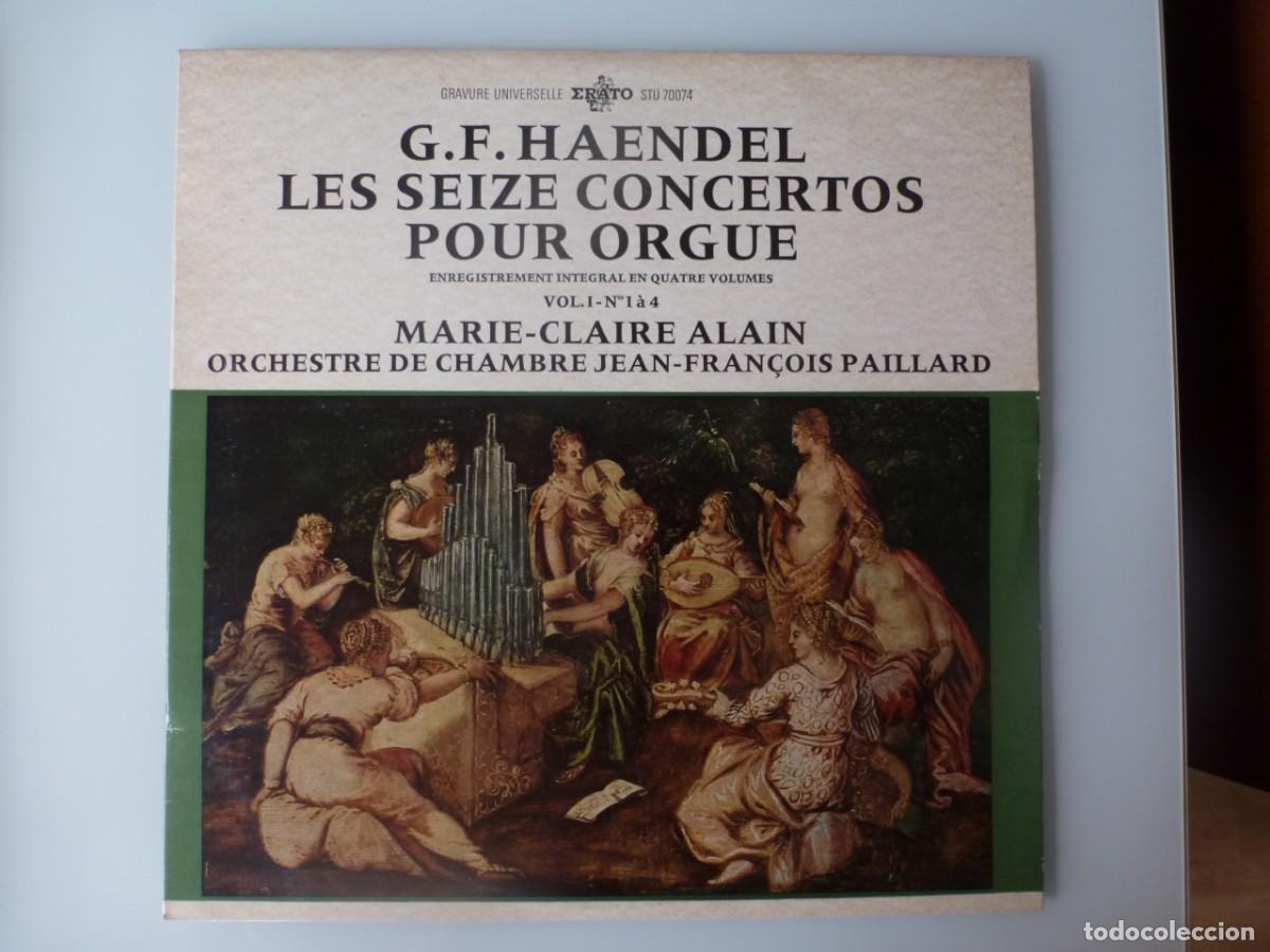 Discos de vinilo: HAENDEL - LES SEIZE CONCERTOS POUR ORGUE (LP ERATO) MARIE-CLAIRE ALAIN