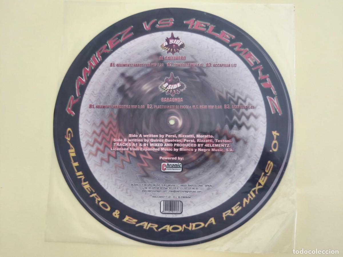 Discos de vinilo: Ramirez vs. 4Elementz &lrm;&ndash; Gallinero & Baraonda Remixes 04 - Foto 2