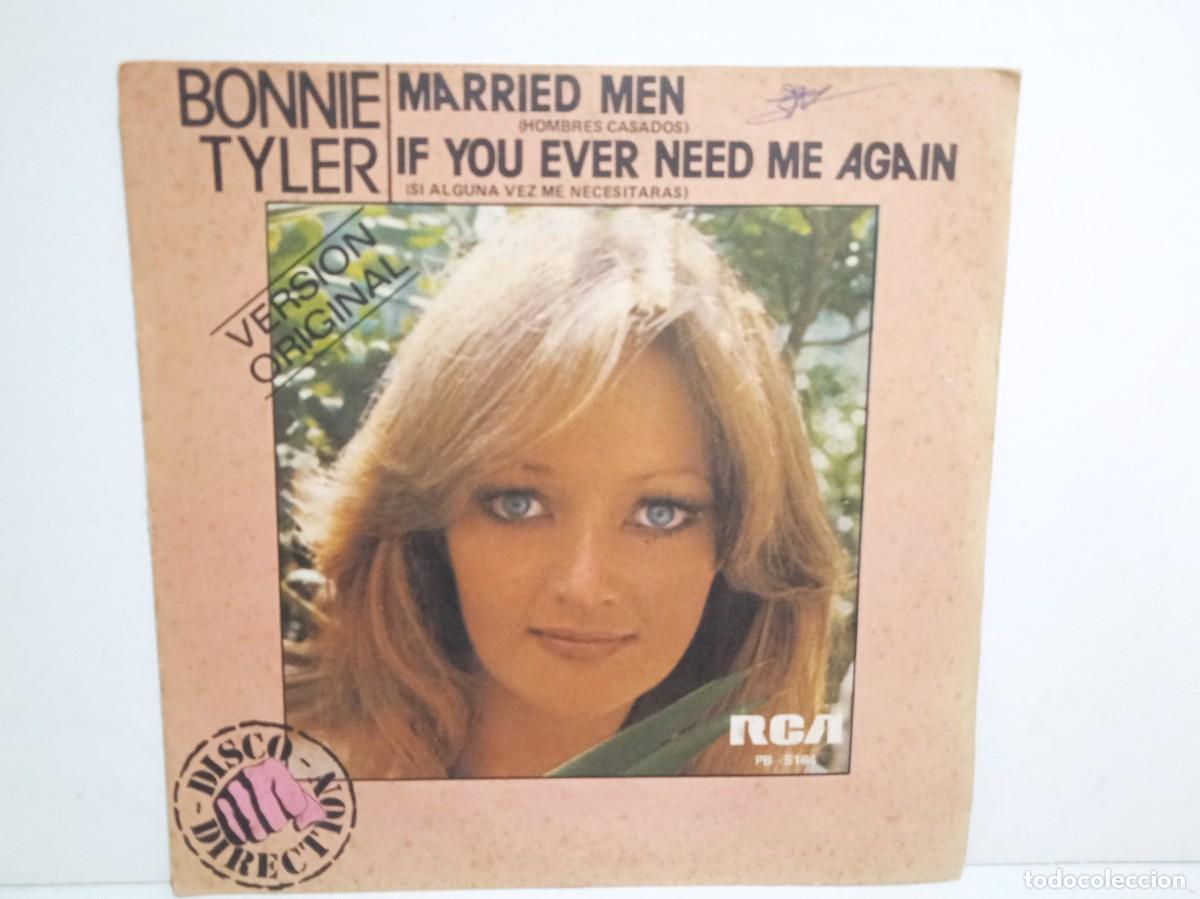 Discos de vinilo: Bonnie Tyler - Married Men (Hombres Casados) - Single - 1979