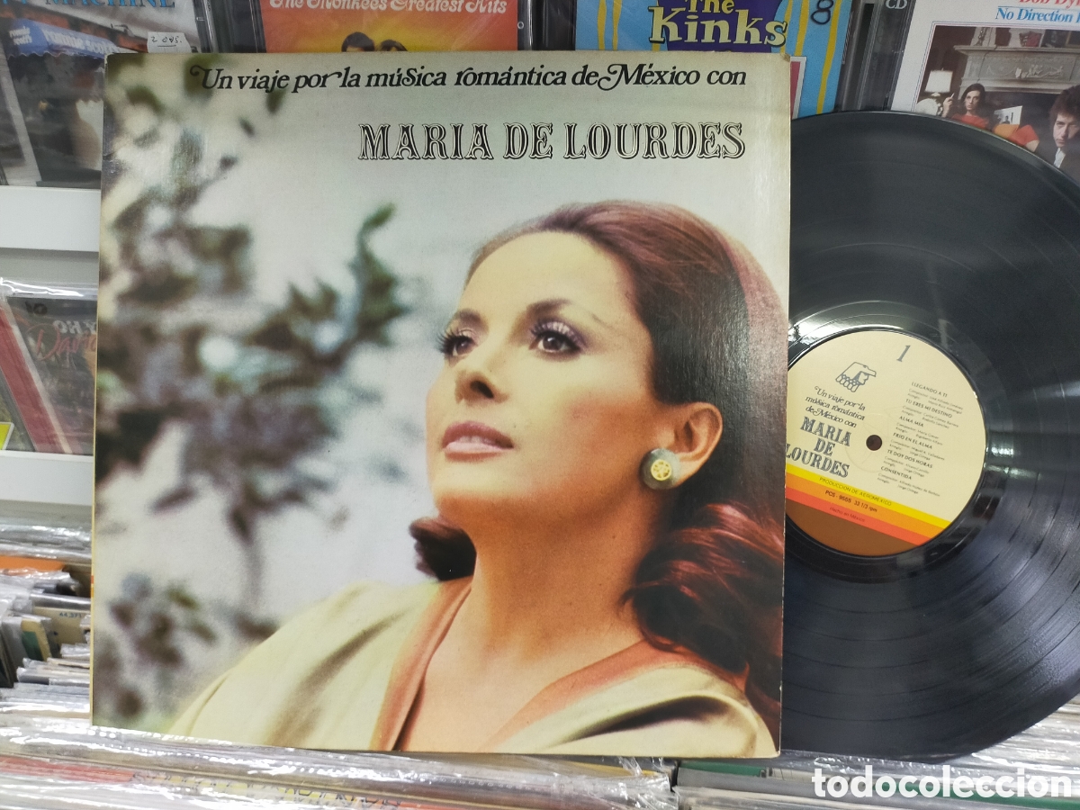 Discos de vinilo: Mar&iacute;a de Lourdes lp promocional un viaje por la m&uacute;sica rom&aacute;ntica de M&eacute;xico carpeta doble M&eacute;xico 1975