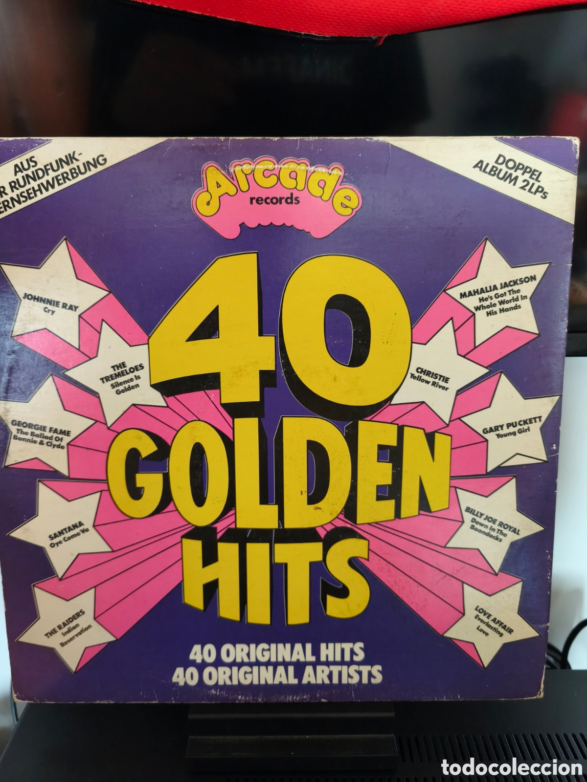 Discos de vinilo: Varios: 40 Golden Hits 2Lps - Foto 2