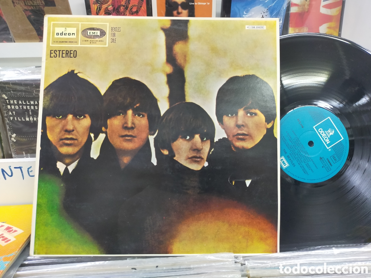 Discos de vinilo: Beatles for sale lp label azul claro Espa&ntilde;a