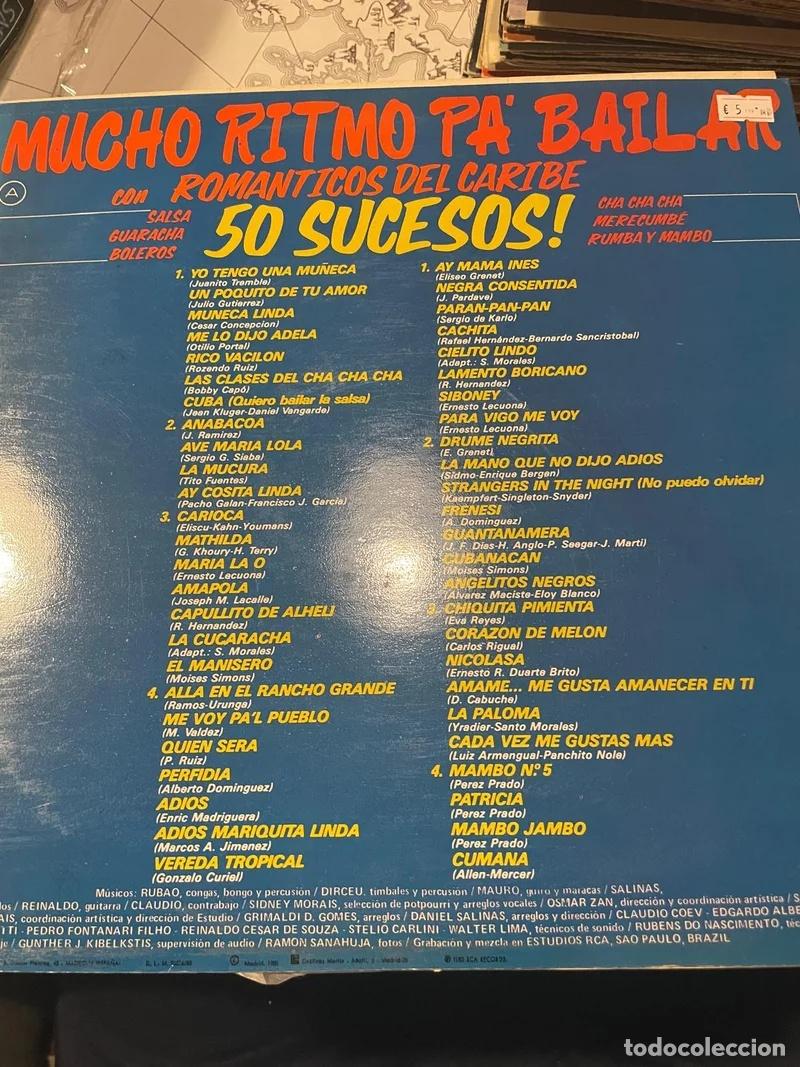 Discos de vinilo: Vinilo Mucho Ritmo Pa Bailar 50 Sucesos - Foto 2