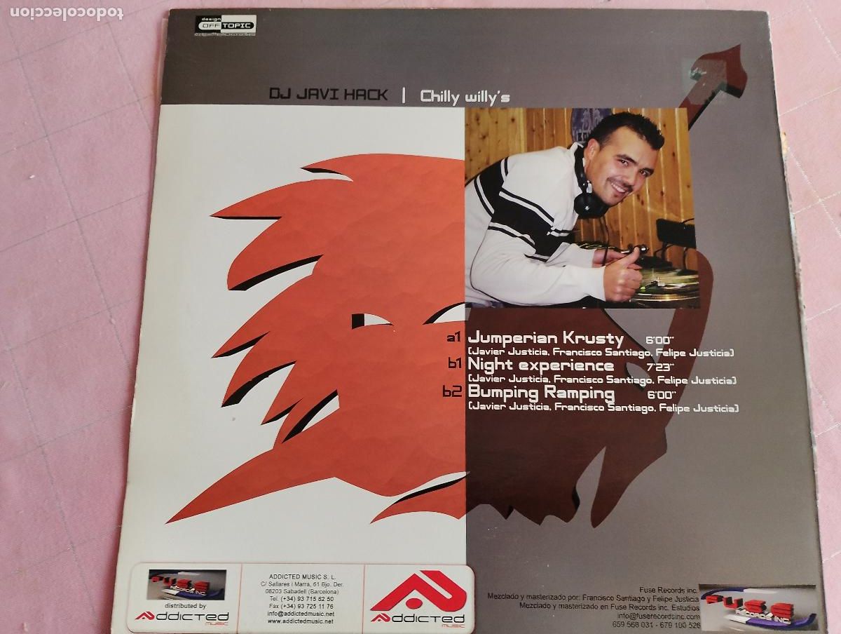 Discos de vinilo: DJ Javi Hack By Techno DJs &ndash; Chilly Willys,2005, Electronic,Hard House, Hard Trance - Foto 6