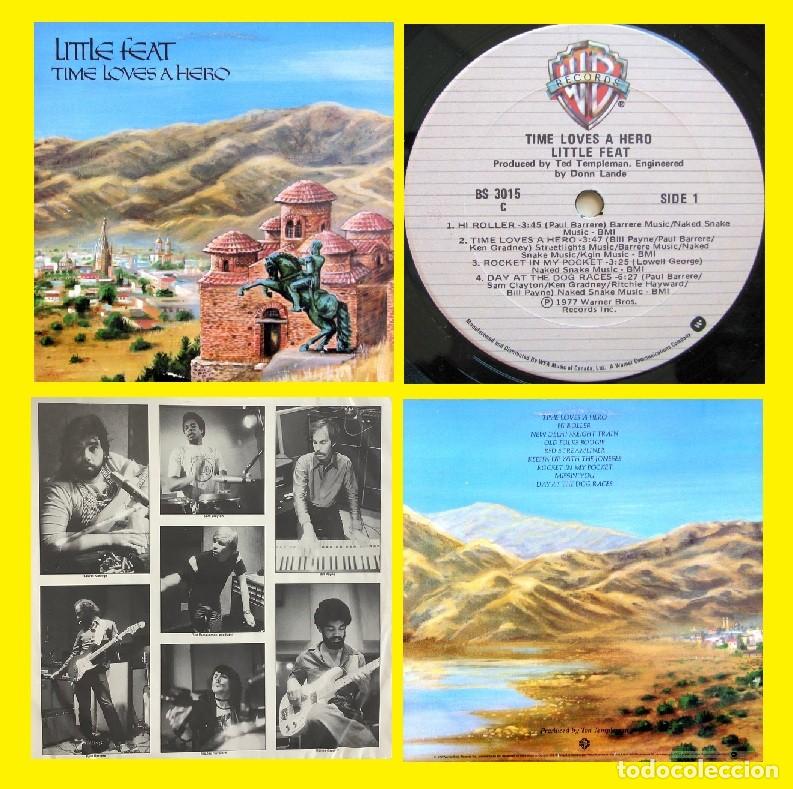 Discos de vinilo: LITTLE FEAT / time loves a hero !! SURE&Ntilde;O !! EDIC ORG CANADA + ENCARTE !! collectors, exc