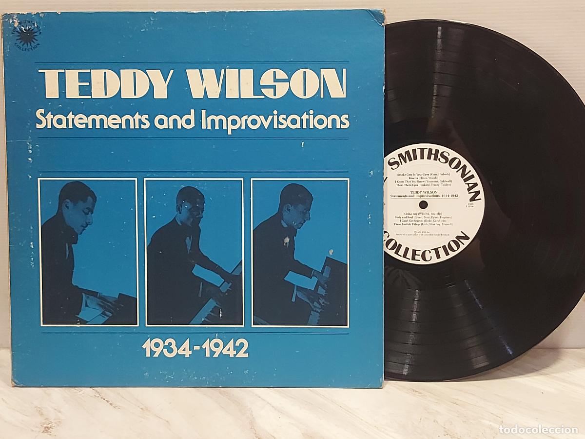 Discos de vinilo: TEDDY WILSON &ndash; STATEMENTS AND IMPROVISATIONS 1934-1942 | LP-1977 | GATEFOLD | SMITHSONIAN | MBC ***