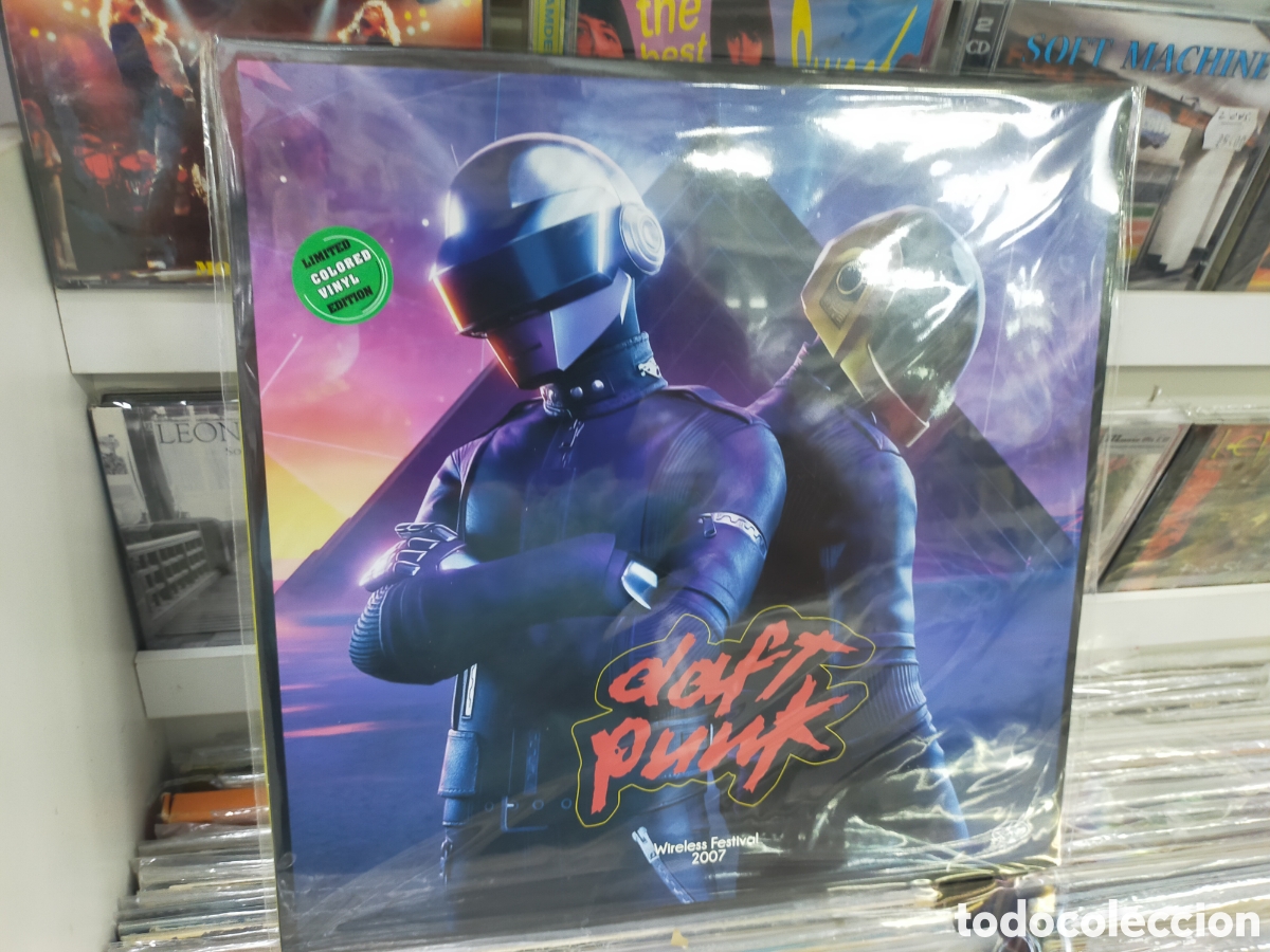 Discos de vinilo: Daft punk lp wireless festival 2007 precintado vinilo de color