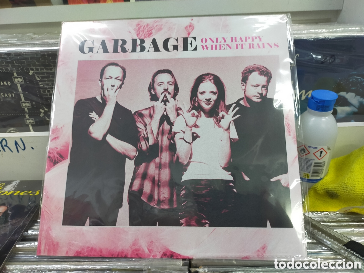 Discos de vinilo: Garbage lp only Happy when It rains precintado