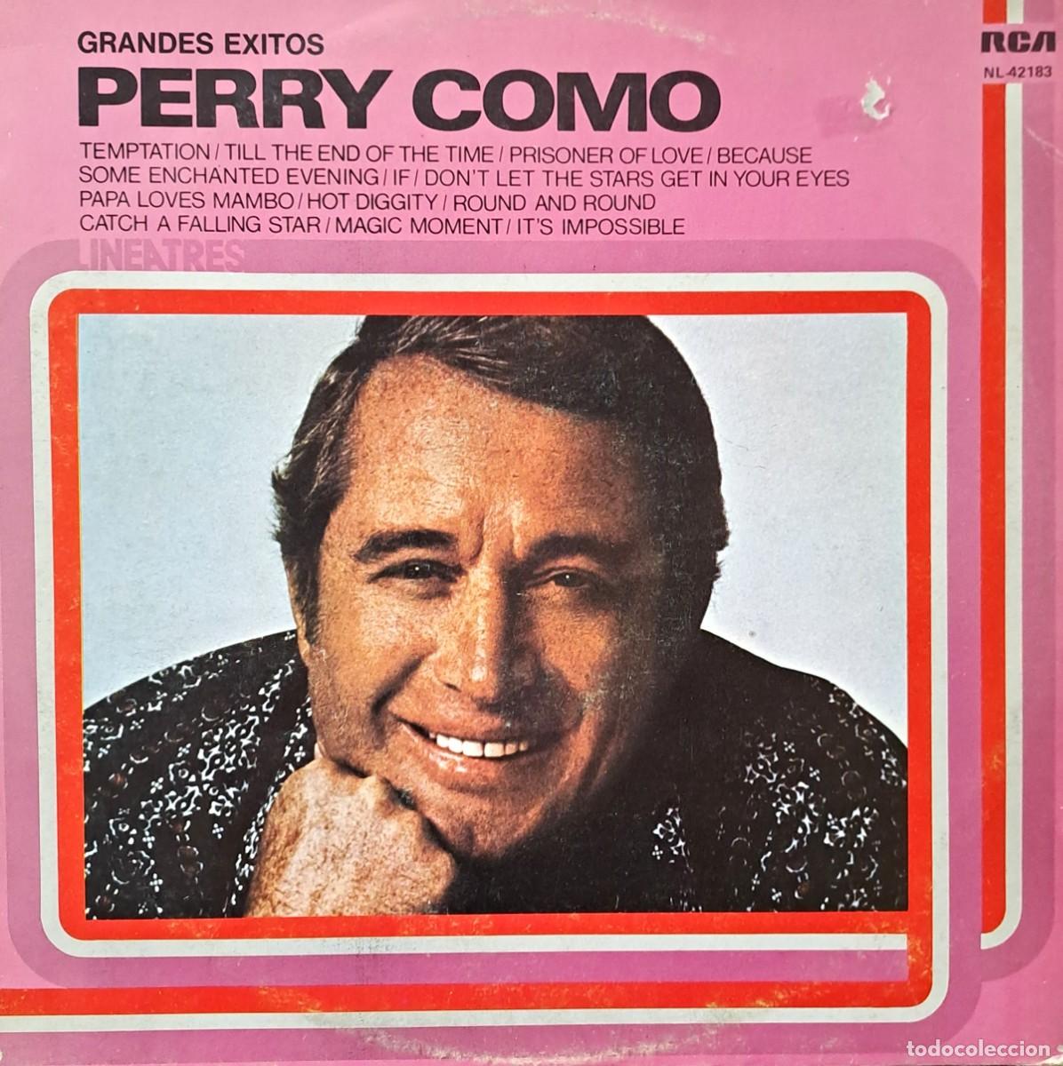Discos de vinilo: LPs PERRY COMO, GRANDES EXITOS. TENTATION, IT&acute;S IMPOSSIBLE..... LP-SEXT-1366