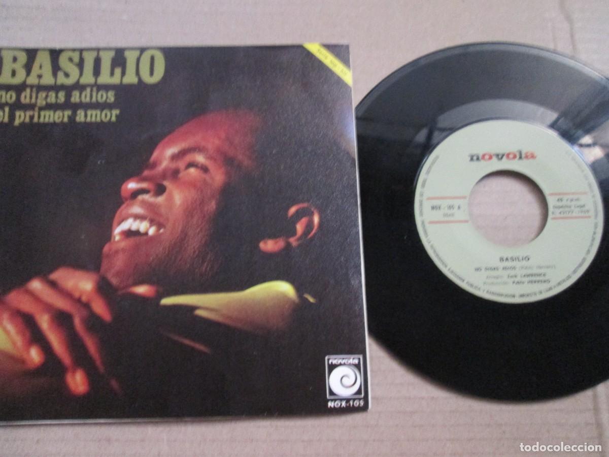 Discos de vinilo: BASILIO - No Digas adi&oacute;s / El primer amor. Single, ed espa&ntilde;ola 7&rdquo; 1971, Muy Buen estado VG+