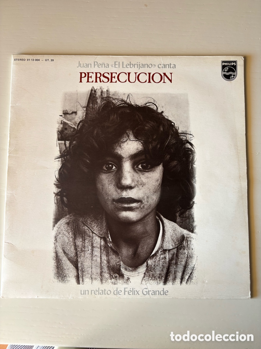 Discos de vinilo: El Lebrijano Juan Pe&ntilde;a PERSECUCI&Oacute;N