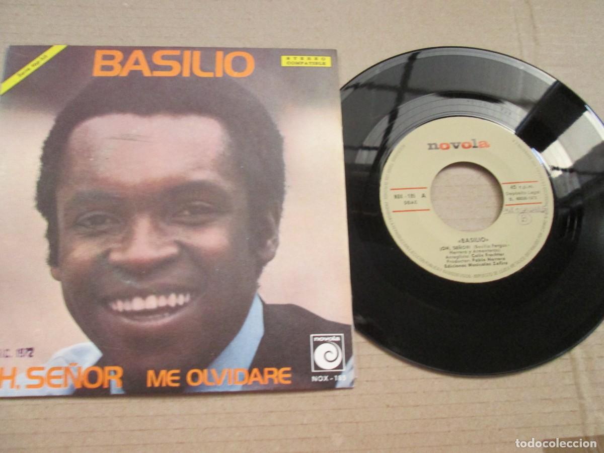 Discos de vinilo: BASILIO - Oh Se&ntilde;or / Me Olvidar&eacute;. Single, ed espa&ntilde;ola 7&rdquo; 1971, Magn&iacute;fico estado VG+/NM