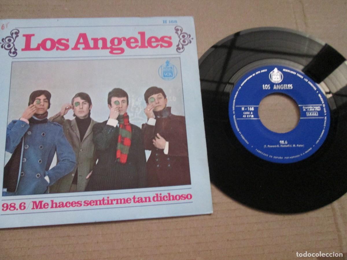 Discos de vinilo: LOS &Aacute;NGELES - 98.6 / Me Haces sentirme tan dichoso. Single, ed espa&ntilde;ola 7&rdquo; 1967. Magn&iacute;fico. VG+/NM