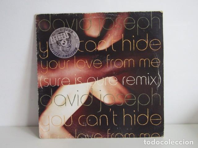 Discos de vinilo: DISCO VINILO David Joseph - You can't hide (Your love from me)