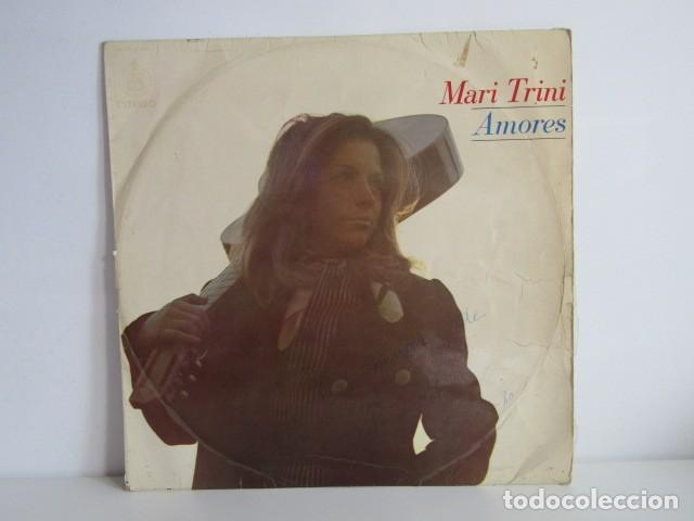 Discos de vinilo: DISCO VINILO MARI TRINI, DISCO LP AMORES, EDITADO HISPAVOX, A&Ntilde;O 1970