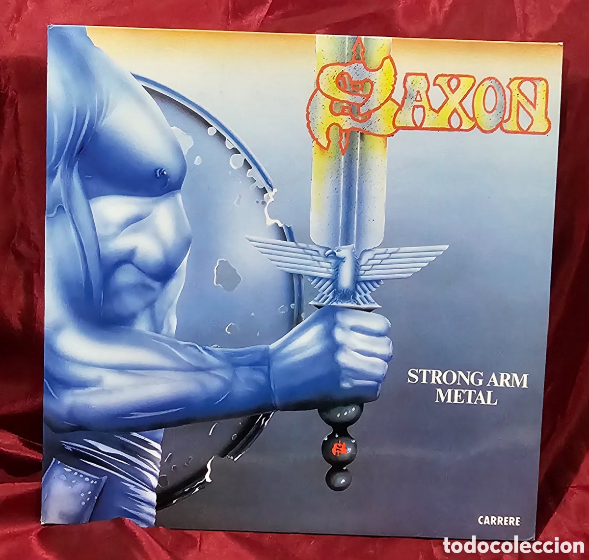 Discos de vinilo: Lp saxon greatest hits strong arm metal
