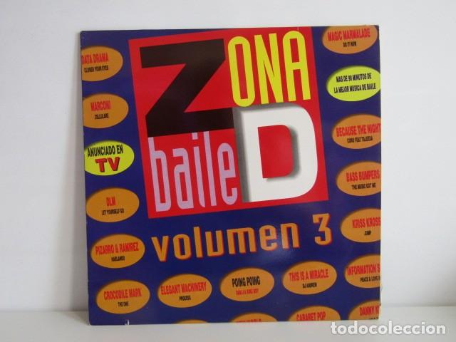 Discos de vinilo: DISCO VINILO ZONA DE BAILE VOLUMEN 3 - RECOPILATORIO (2LPS)