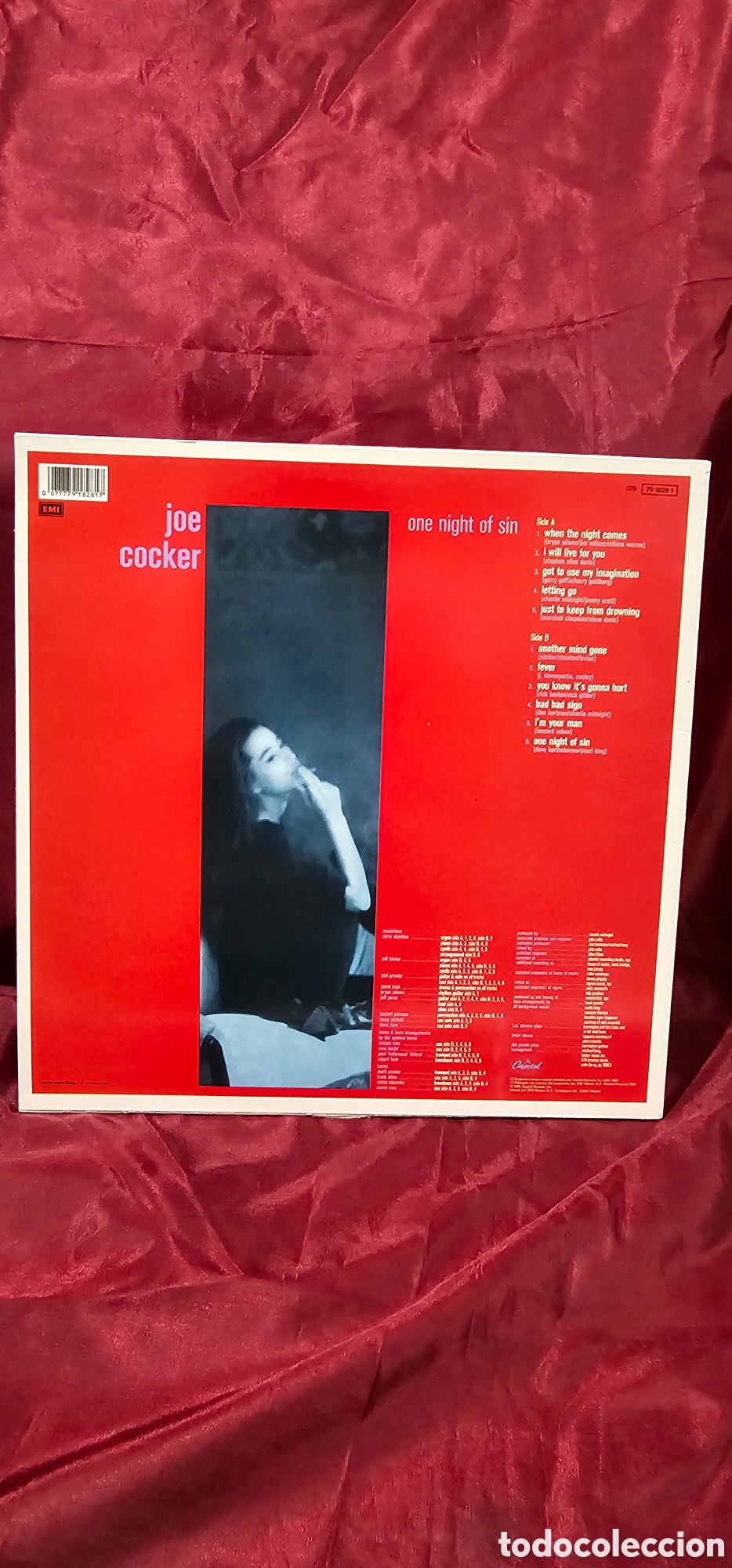 Discos de vinilo: Lp joe cocker - one night of sin - Foto 2