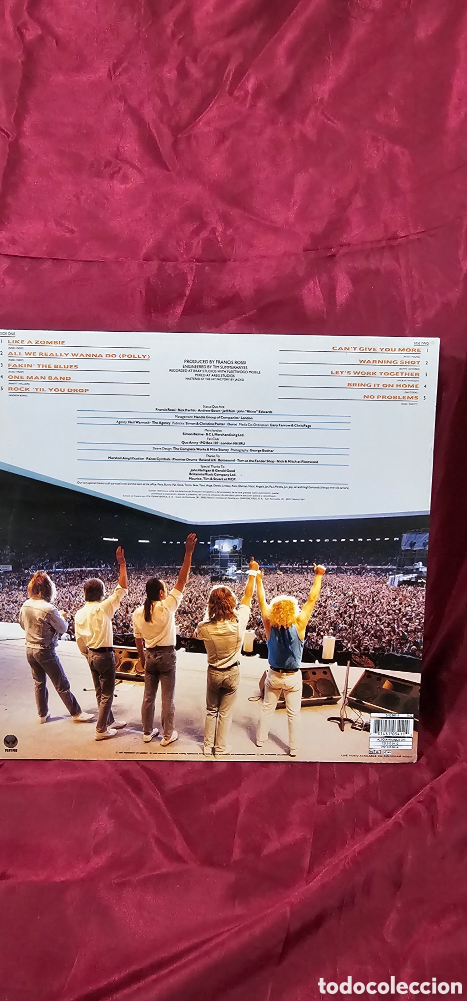 Discos de vinilo: Lp status quo - rocktil you drop - Foto 2