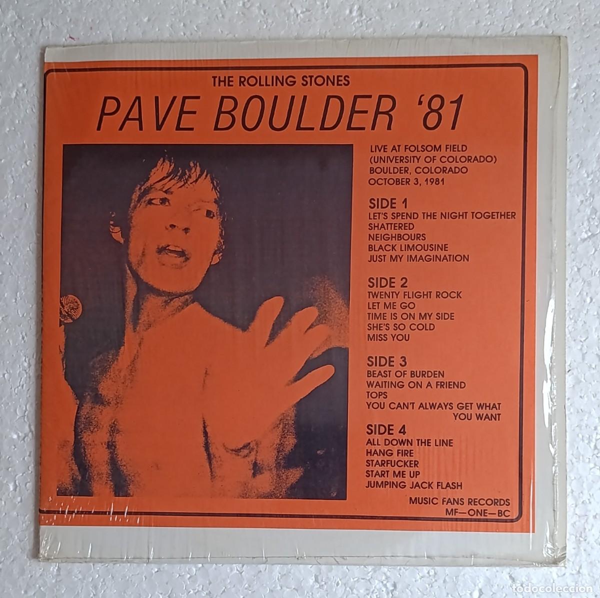 Discos de vinilo: The Rolling Stones . Pave Boulder 81
