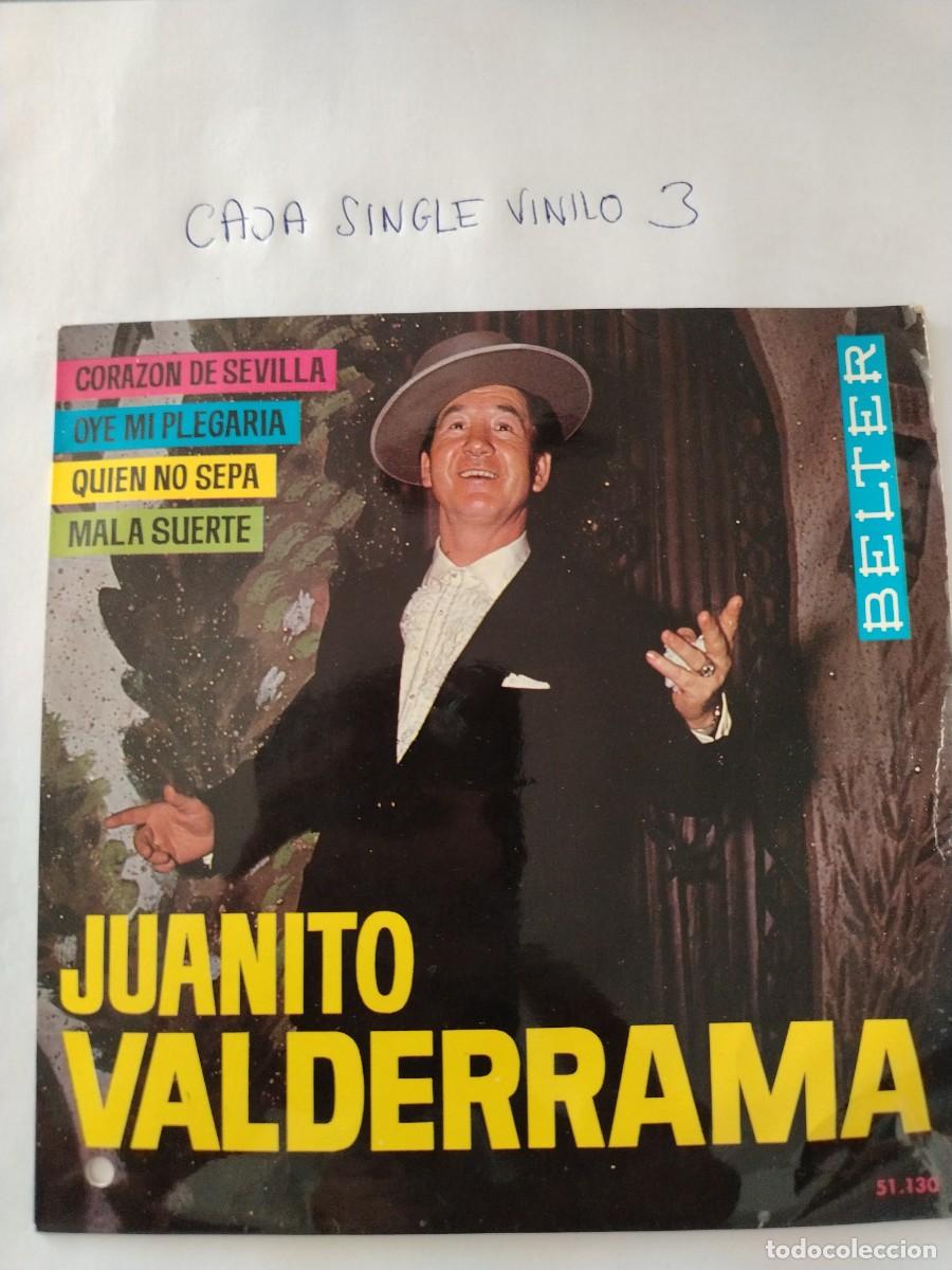 Discos de vinilo: Single vinilo Juanito valderrama, coraz&oacute;n de Sevilla, quien no sepa