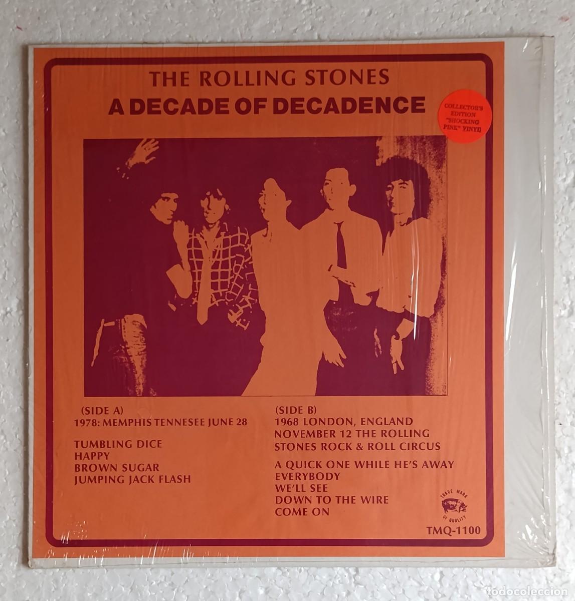 Discos de vinilo: The Rolling Stones . A decade of decadence