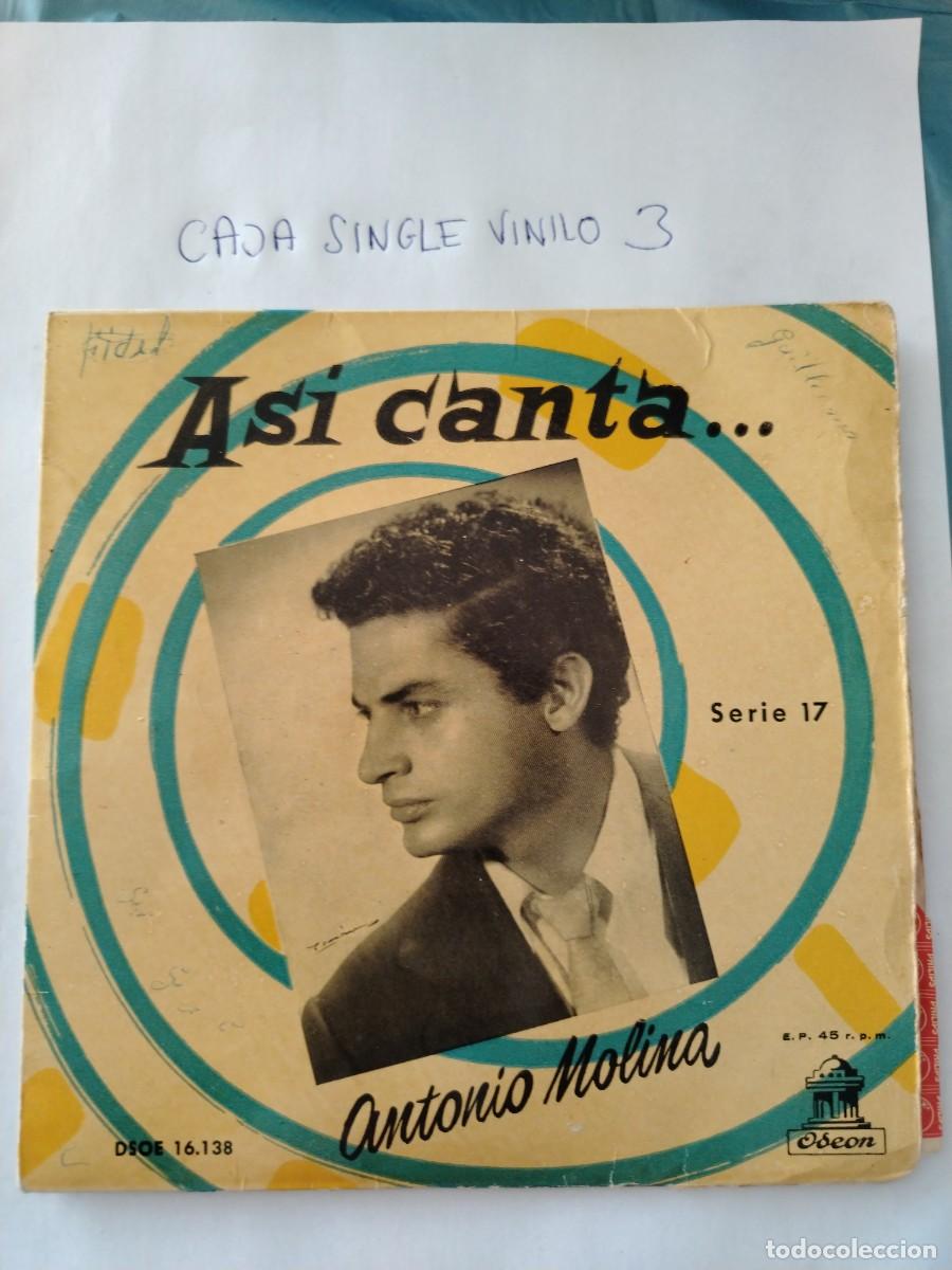 Discos de vinilo: Single vinilo as&iacute; canta Antonio molina