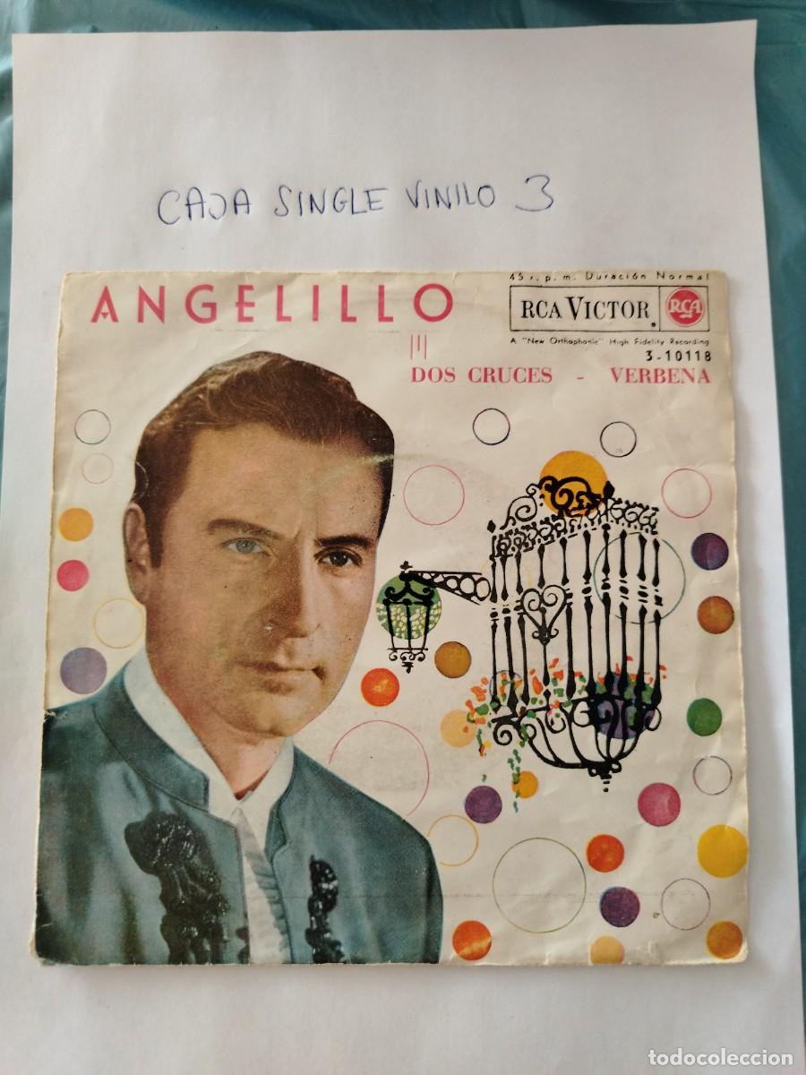 Discos de vinilo: Single vinilo angelillo, dos cruces, verbena