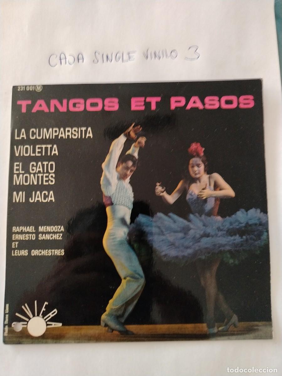 Discos de vinilo: Single vinilo tangos et pasos, violeta, el gato montes