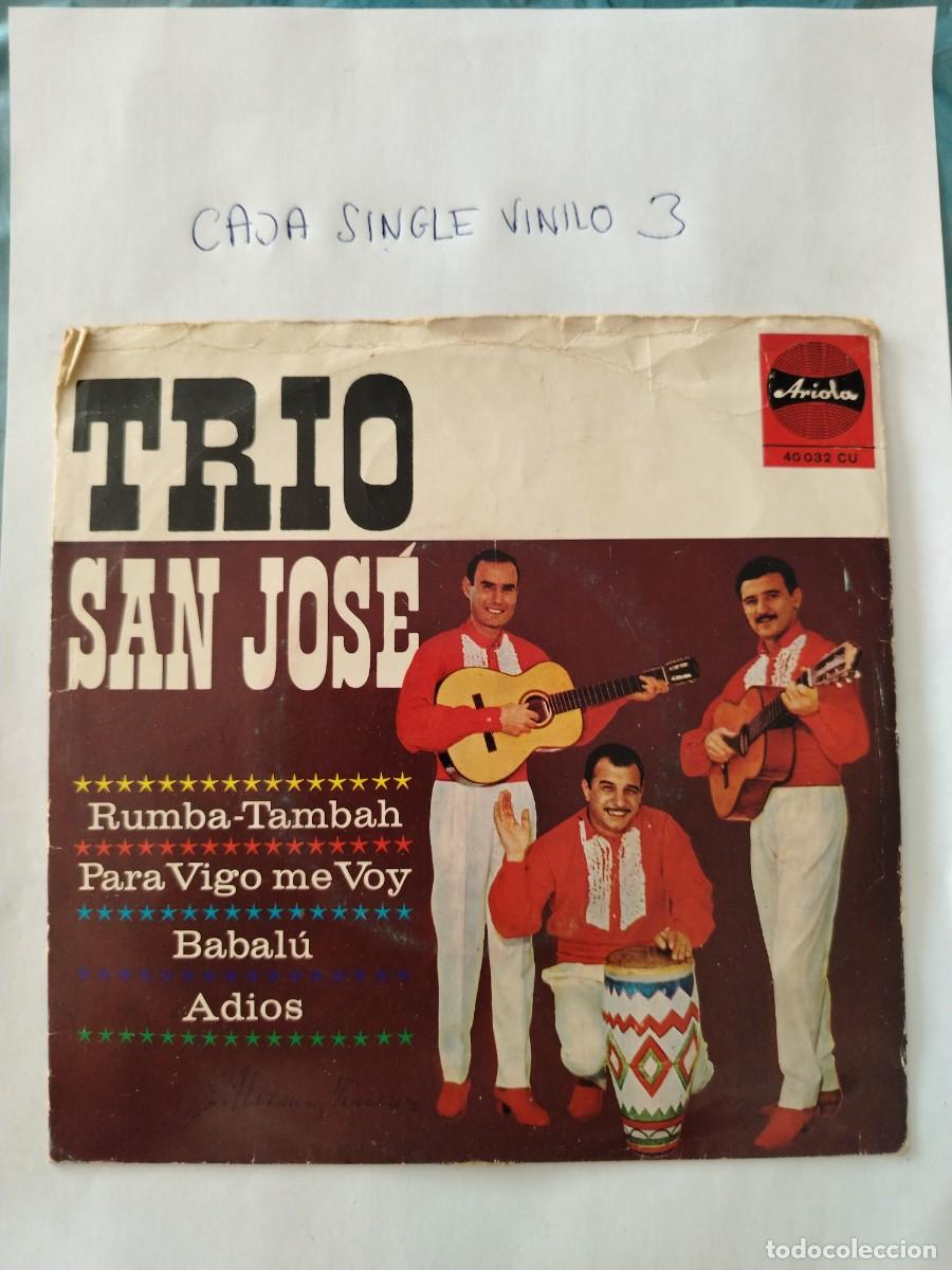 Discos de vinilo: Single vinilo trio San Jos&eacute;, rumba, para Vigo me voy, babal&uacute;
