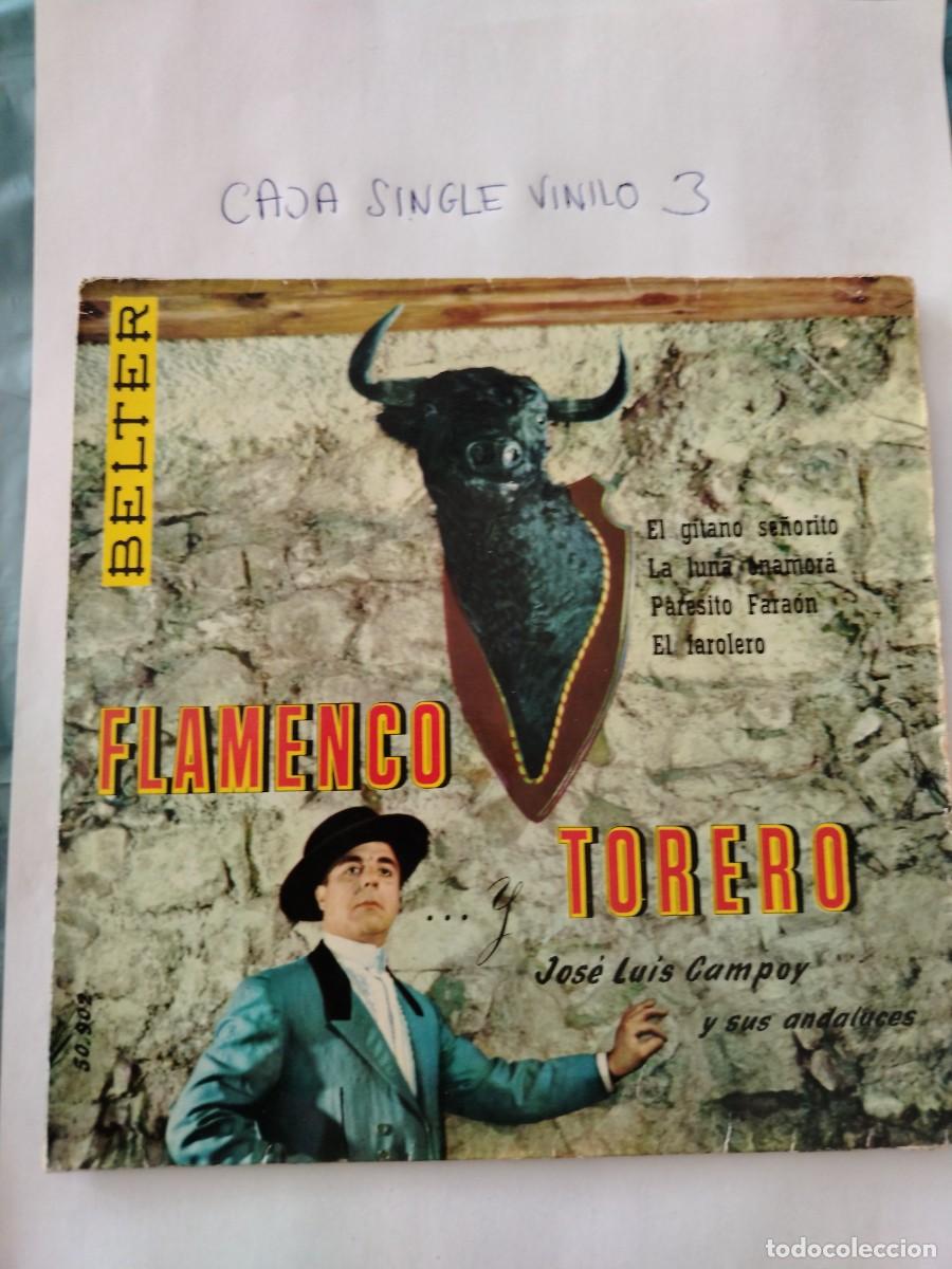 Discos de vinilo: Single vinilo flamenco torero, el gitano se&ntilde;orito, la luna enamor&aacute;
