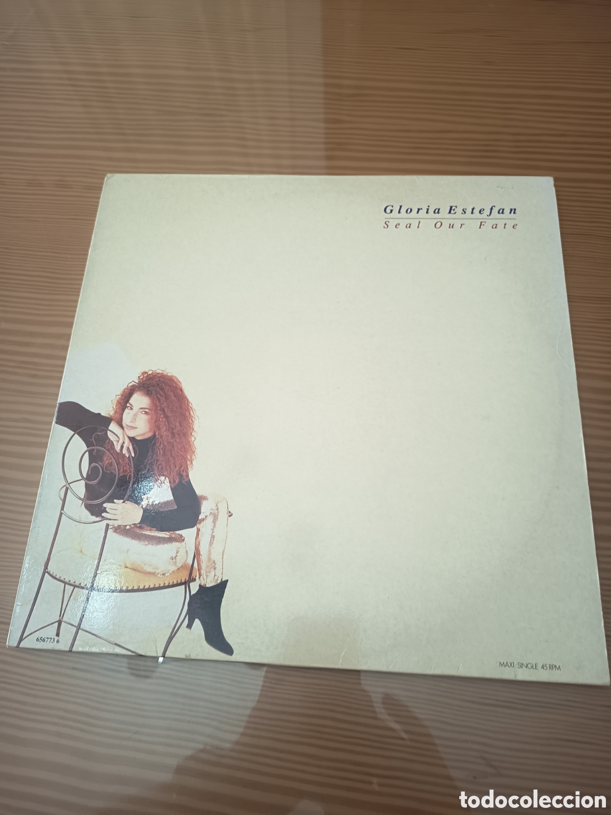 Discos de vinilo: Disco vinilo maxi de Gloria Estefan &rdquo; Seal Our Fate &rdquo; , primera edici&oacute;n espa&ntilde;ola