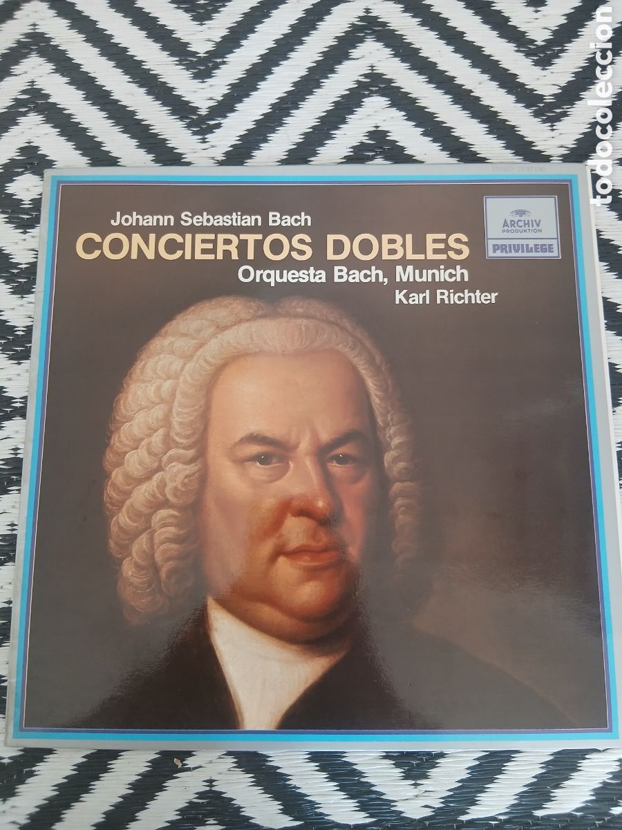 Discos de vinilo: Vinilo LP de Johann Sebastian Bach &ndash; Conciertos Dobles, interpretado por la Orquesta Bach de M&uacute;nich