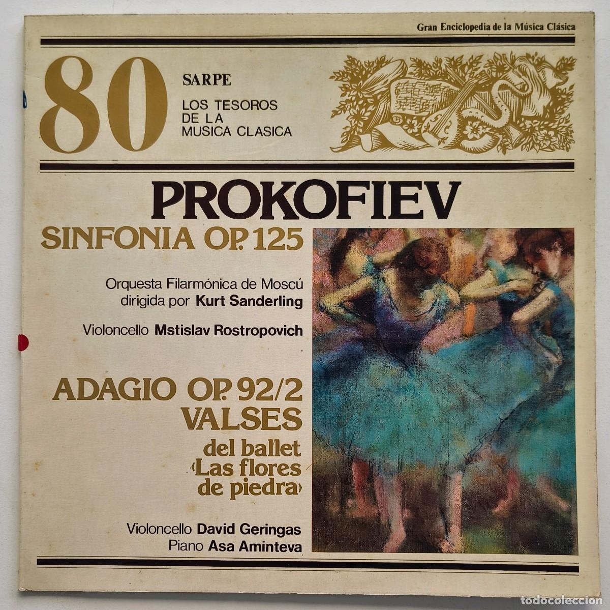 Discos de vinilo: Prokofiev - Los Tesoros de la musica clasica - 80