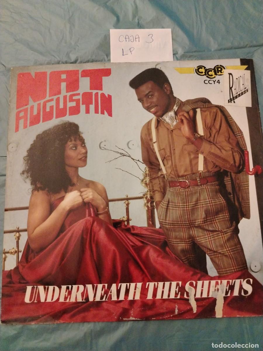 Discos de vinilo: Disco Vinilo LP Nat Augustin, underneath the sheets