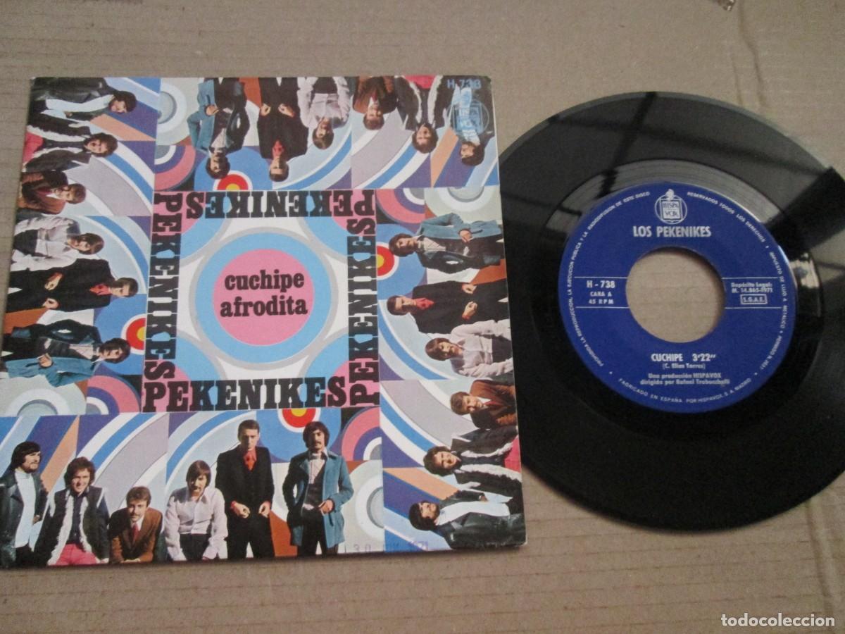 Discos de vinilo: LOS PEKENIKES - Cuchipe / Afrodita. Single, ed espa&ntilde;ola 7&rdquo; 1971. Magn&iacute;fico estado (VG+/NM)